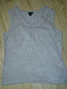 VINTAGE? East 5th Neutral Beige Scoop Neck Knit Tank..size L